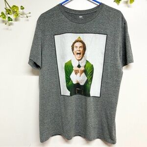 Old Navy Buddy The Elf men’s size large gray short sleeve  crewneck t-shirt
